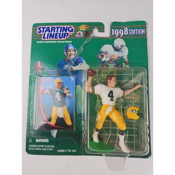 Starting Lineup Brett Favre 1998 Edition figure with card! Made By Hasbro‎ - Picture 1 of 5